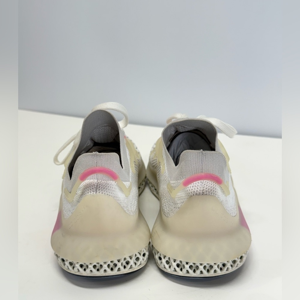 ADIDAS Men's White and pink 4D FUSIO CLOUD  running sneakers size 9.5 - Picture 7 of 13